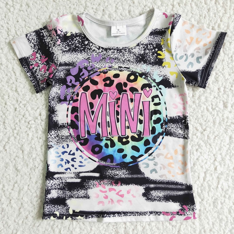 GT0004 MOMMY AND ME MINI BOYS GIRLS T-SHIRT Parent-child wear