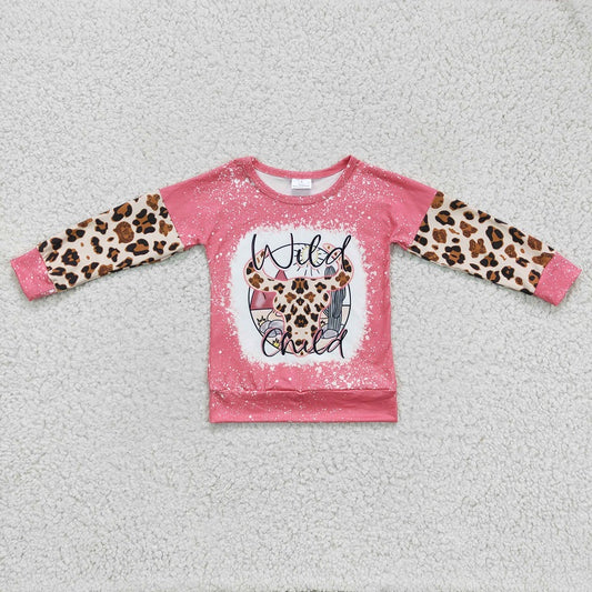 GT0083 toddler clothes cow wild child winter top shirt