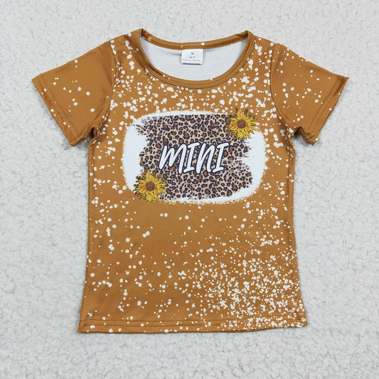 GT0098 kids yellow mummy and me matching mini shirt