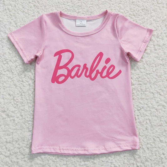 GT0151 Baby Girls Pink Short Sleeve Top