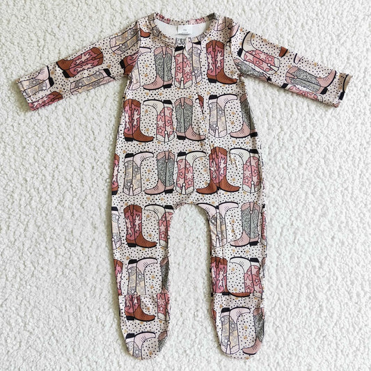 LR0070 boots long sleeve bodysuit