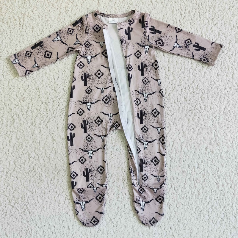 LR0074 Bullhead Cactus Long Sleeve Bodysuit