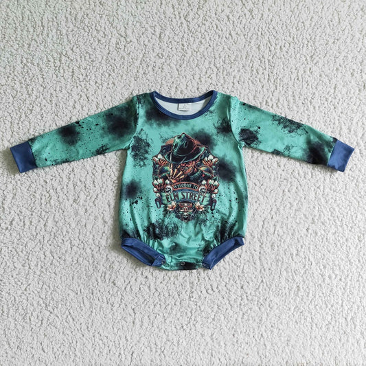 LR0095 Halloween Long Sleeve Bodysuit Romper