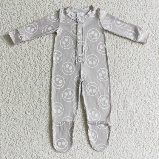 LR0114 Smiley Long Sleeve Bodysuit