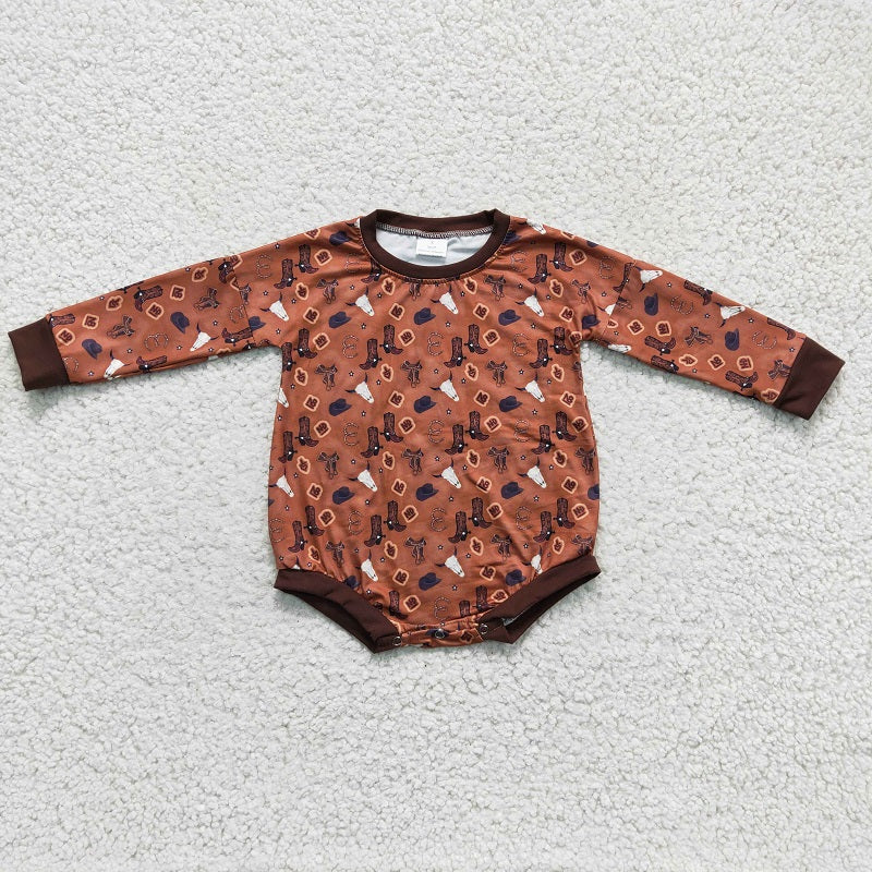 LR0225  baby boy clothes shows brown winter bubble