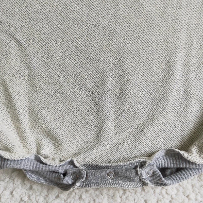 LR0240 Grey Sweatshirt Long Sleeve Bodysuit