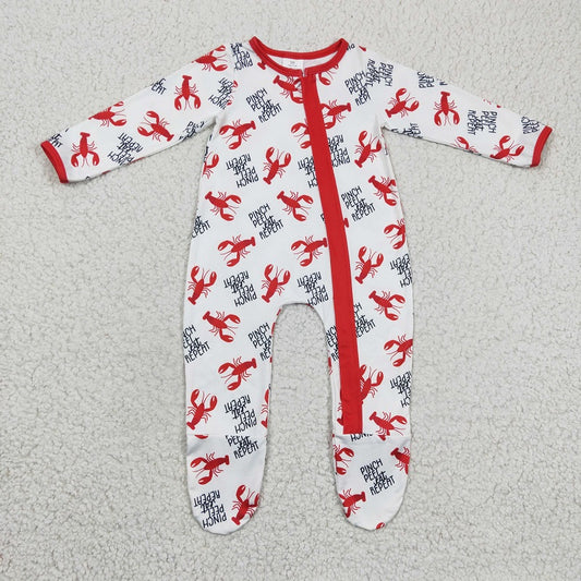 LR0257 Crayfish Long Sleeve Zip Bodysuit