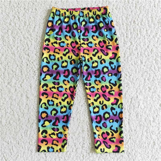 P0015 colorful leopard trousers