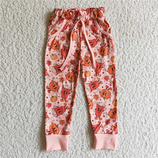 P0026 Halloween Pumpkin Maple Pants