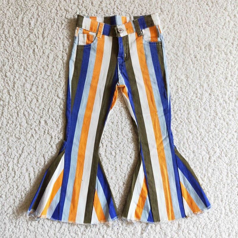 P0029 STRIPED DENIM PANTS