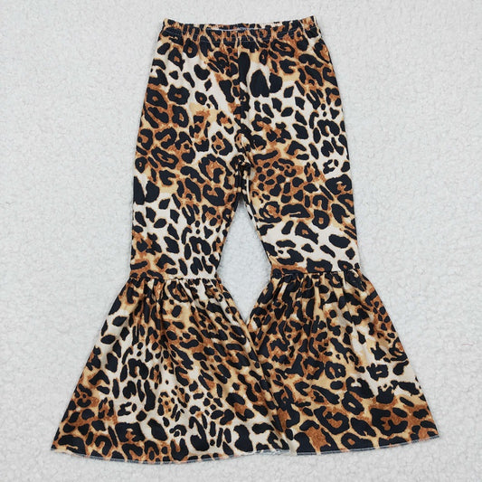P0042 Baby Girls leopard print milk silk trousers