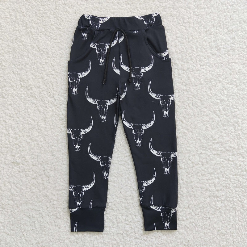 P0091 Baby Boys Bullhead black pants