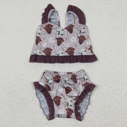 S0103 Alpine Gloria Brown Swimsuit Set