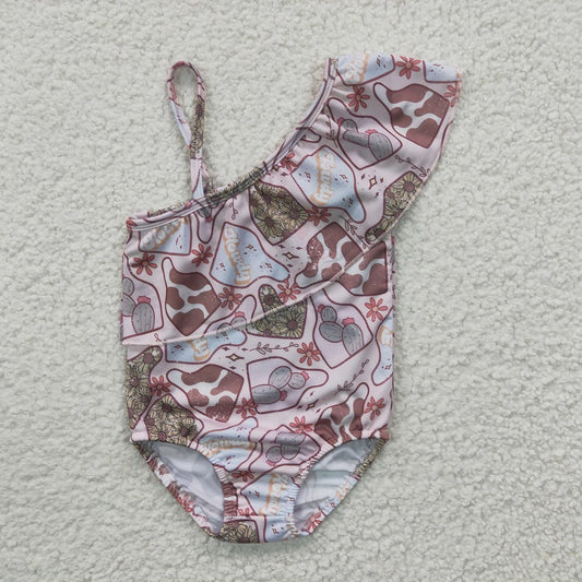 S0104 Cactus Pink One-Piece Swimsuit