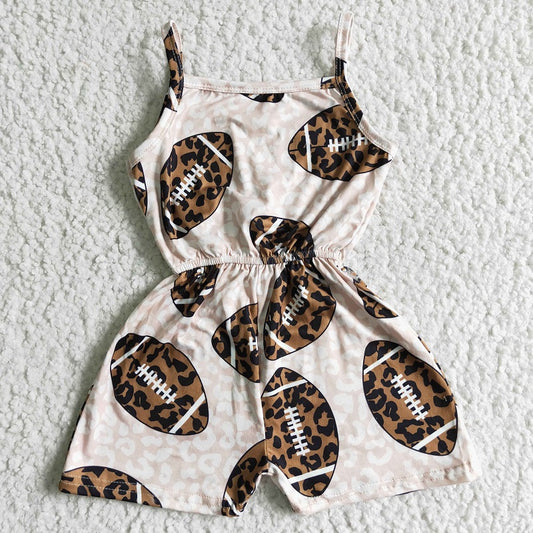 SR0060  Girls Leopard Rugby Suspender Bodysuit