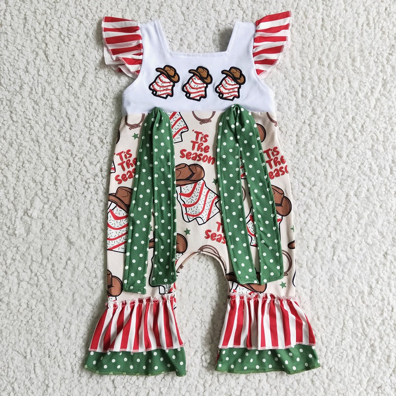 SR0100 Girls Tis The Season Flying Sleeve Bodysuit