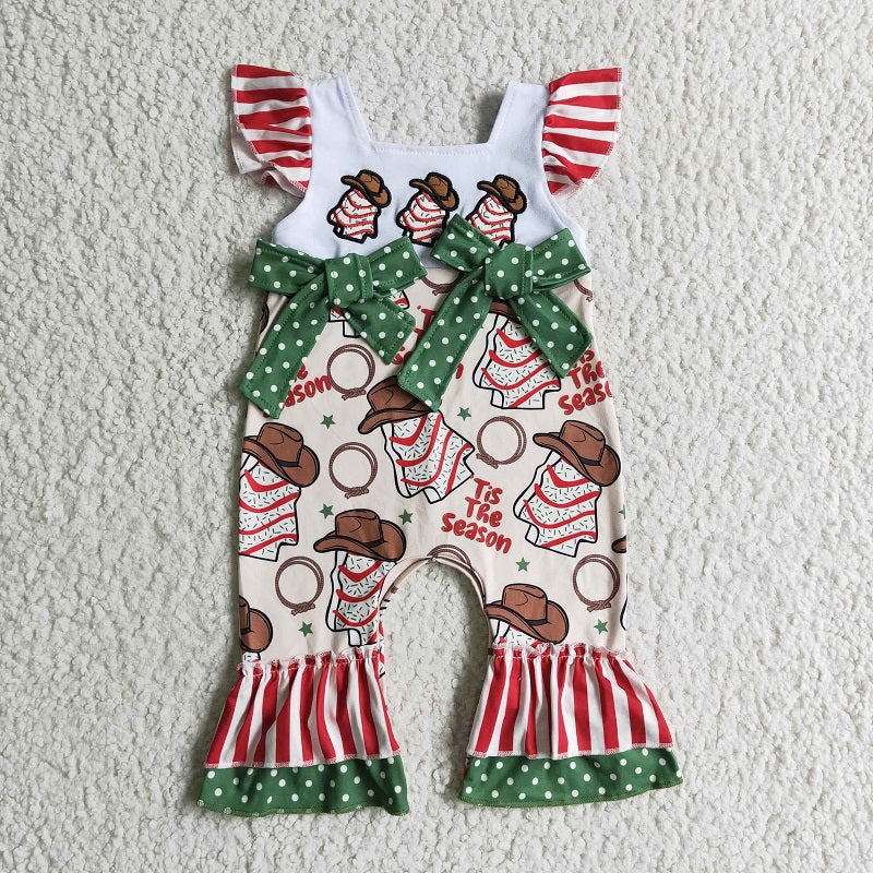 SR0100 Girls Tis The Season Flying Sleeve Bodysuit