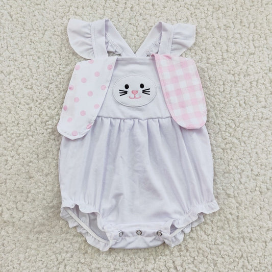 SR0111 Pink Rabbit Vest Bodysuit