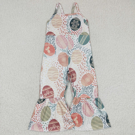 SR0205 Girls egg green suspender jumpsuit