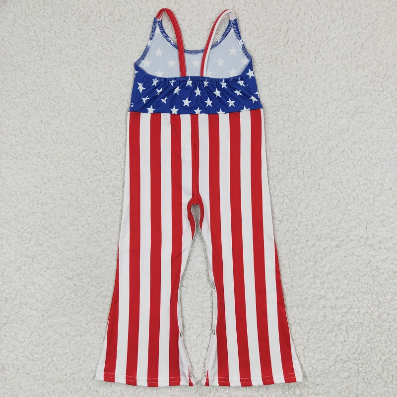 SR0256  National Day star stripe jumpsuit