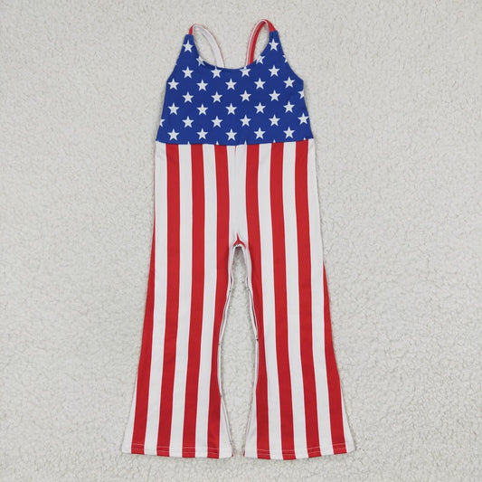SR0256  National Day star stripe jumpsuit