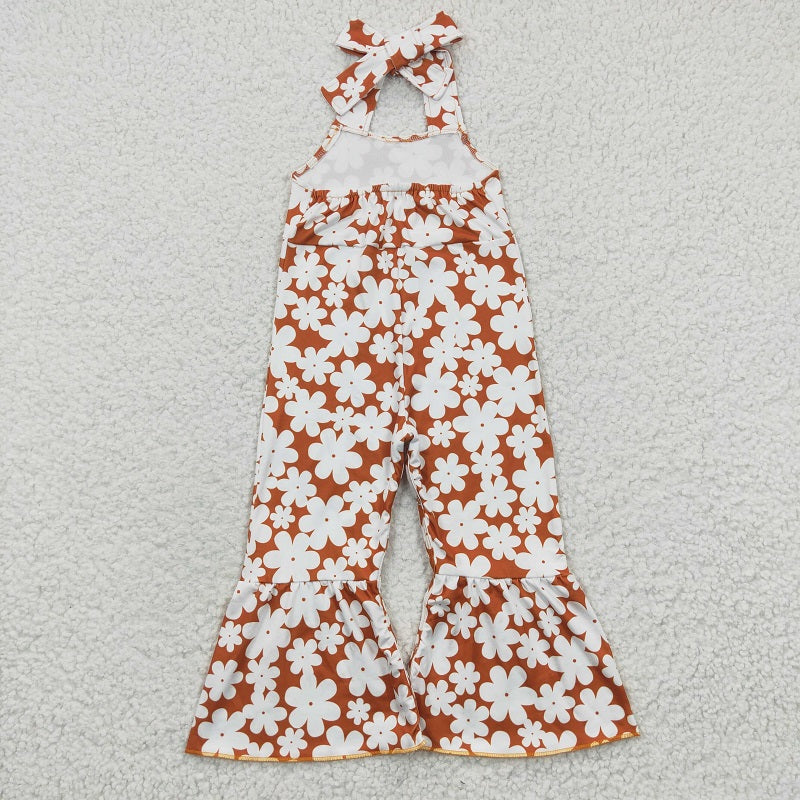 SR0315 White Floral Halter Jumpsuit D 6.10
