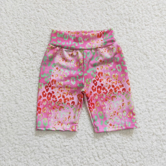 SS0028 leopard bike shorts