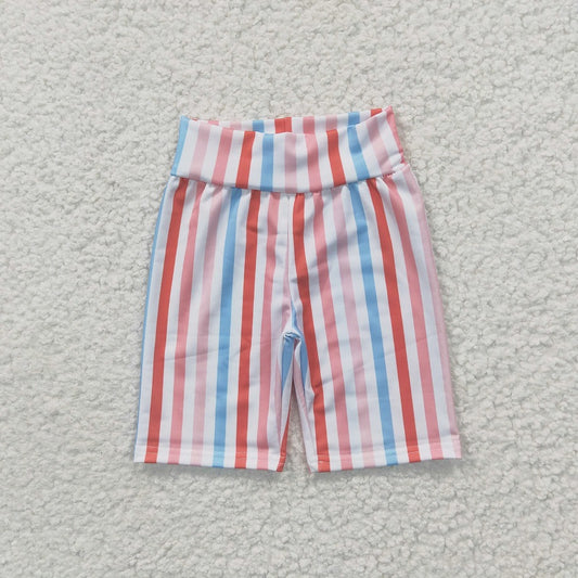 SS0030 Baby Girls Color Striped Cycling Swim Pants