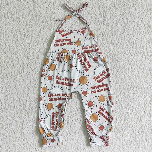 SR0051 Girls Sun Letter Tie One Piece